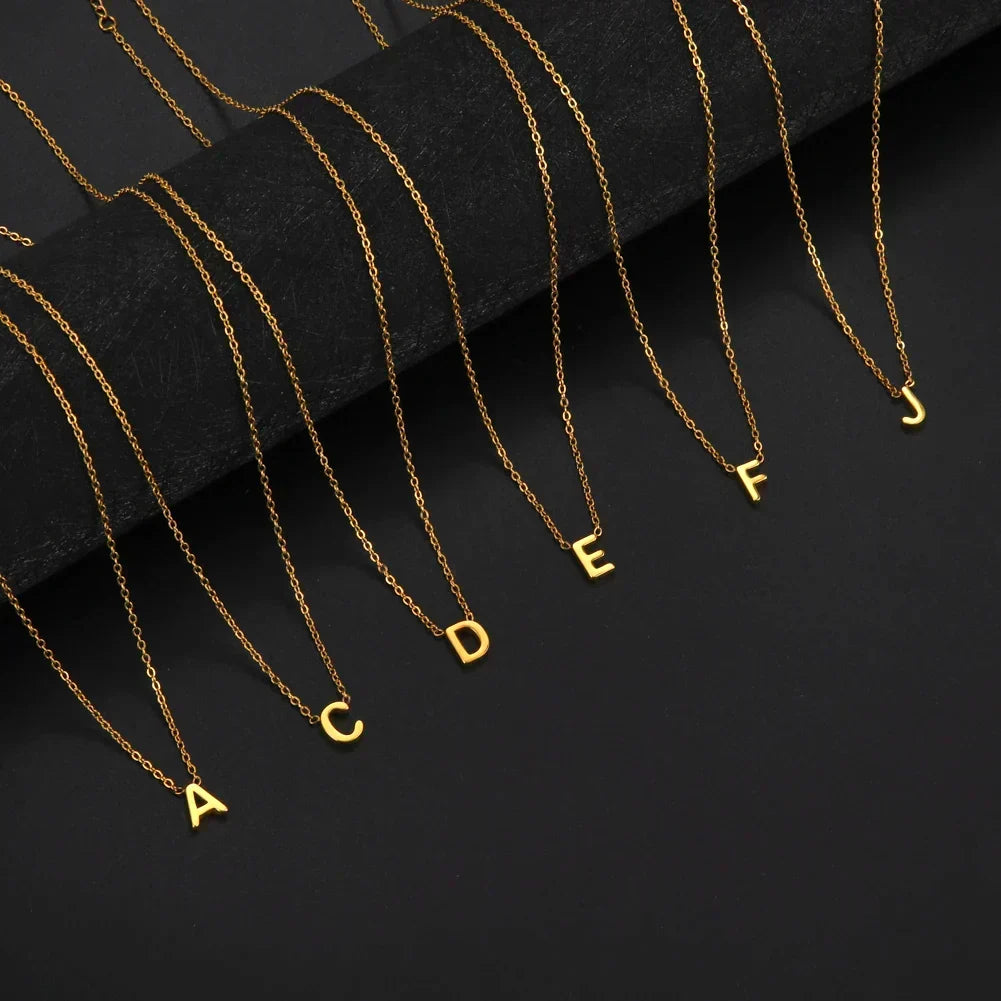 Collier Pendentif Alphabet Brillant