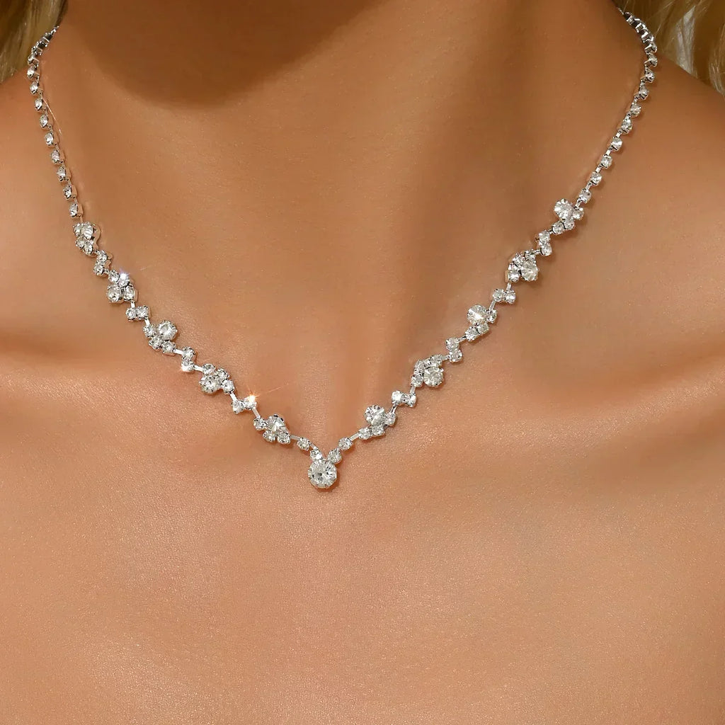 Collier de Mariage Élégant en Diamant