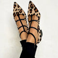 FRANCA | Zapatos de Tacón con Tira Leopardo