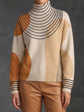 PERRINE | Jersey de Cuello Alto Bloques de Color con Arcos